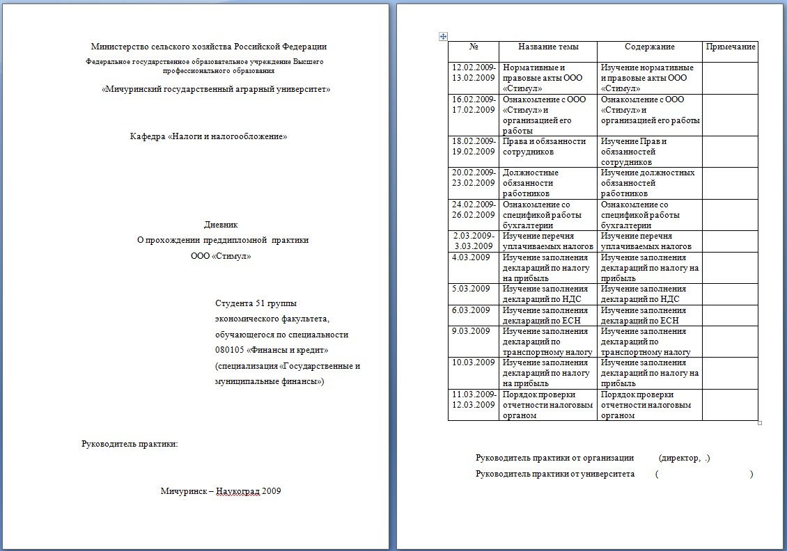 Дневник по производственной практике архитектура