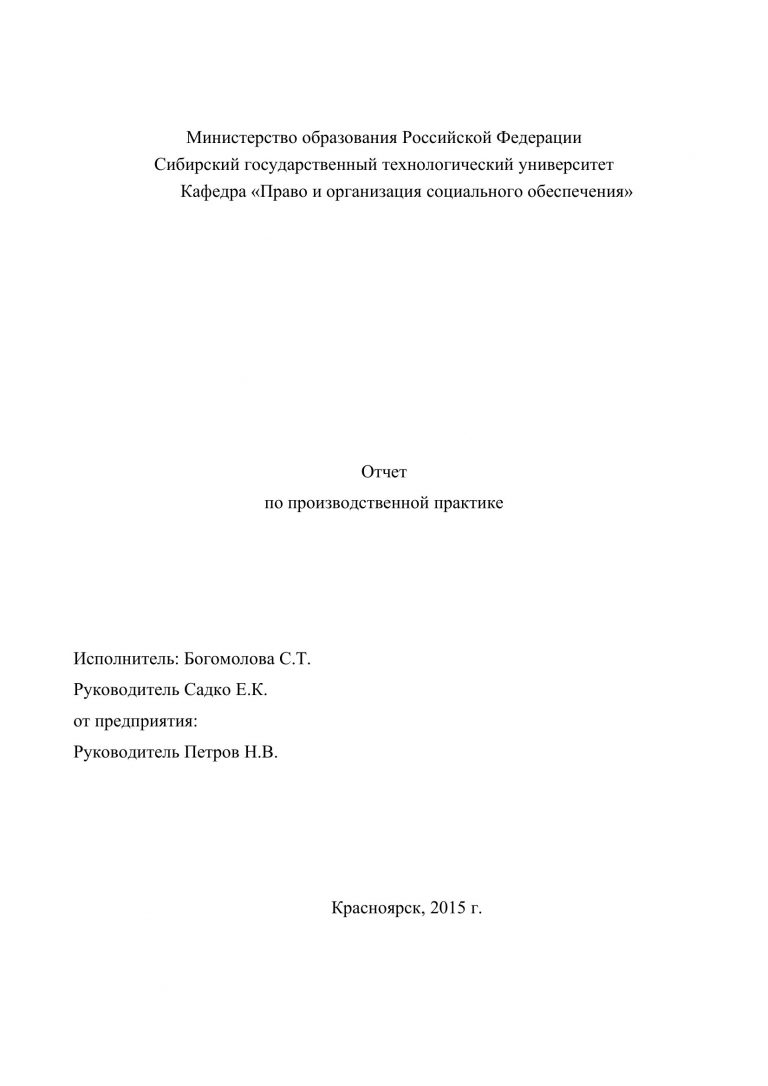 Отчет о прохождении практики по социальной работе